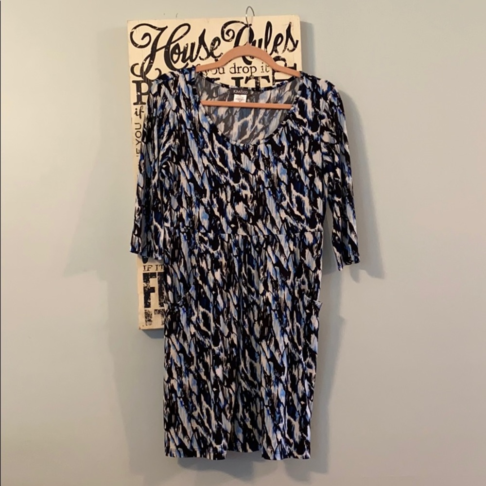 Kim & Co Tunic with Pockets 3/4 Sleeves Small